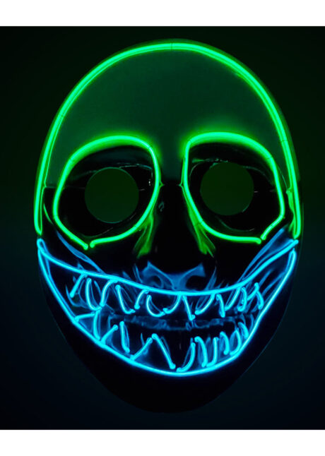 masque led sourire, masque lumineux, masque halloween, Masque Sourire Halloween, Lumineux