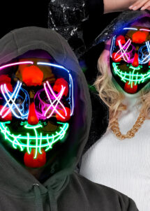 masque led purge, masque la purge, masque lumineux led, masque halloween, American nightmare
