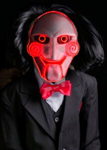 masque saw led, masque lumineux saw, masque halloween saw