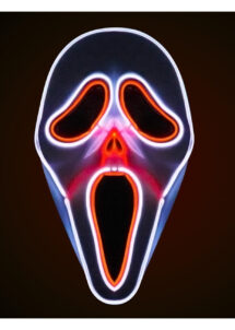 masque scream lumineux, masque ghost face led, masque de scream led, Masque de Scream, Lumineux Rouge