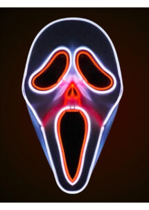 masque scream lumineux, masque ghost face led, masque de scream led