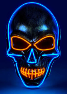 masque led lumineux, masque squelette lumineux, masque halloween, Masque de Squelette, Lumineux