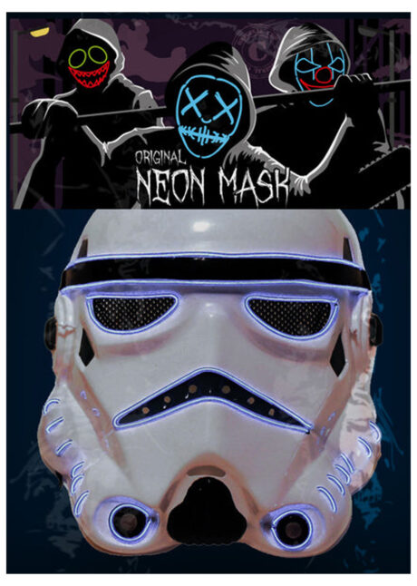 masque trooper led, masque trooper lumineux, Star Wars, masque storm trooper lumineux, Masque de Trooper, Lumineux