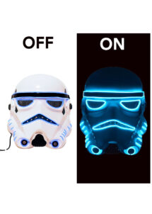 masque trooper led, masque trooper lumineux, Star Wars, masque storm trooper lumineux