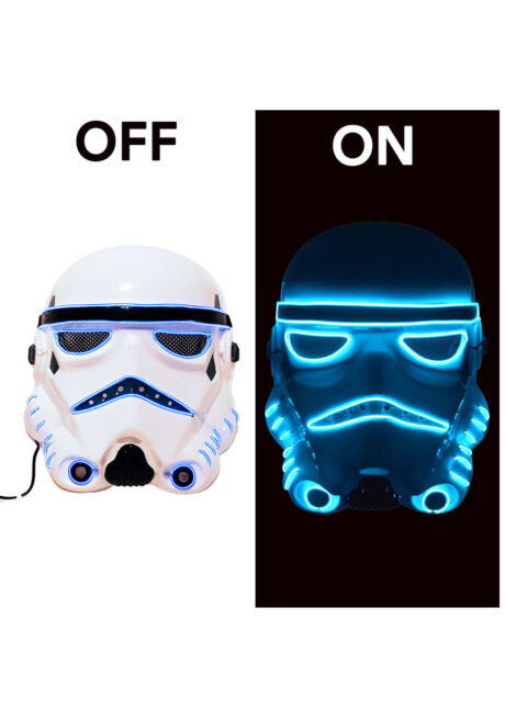 masque trooper led, masque trooper lumineux, Star Wars, masque storm trooper lumineux, Masque de Trooper, Lumineux