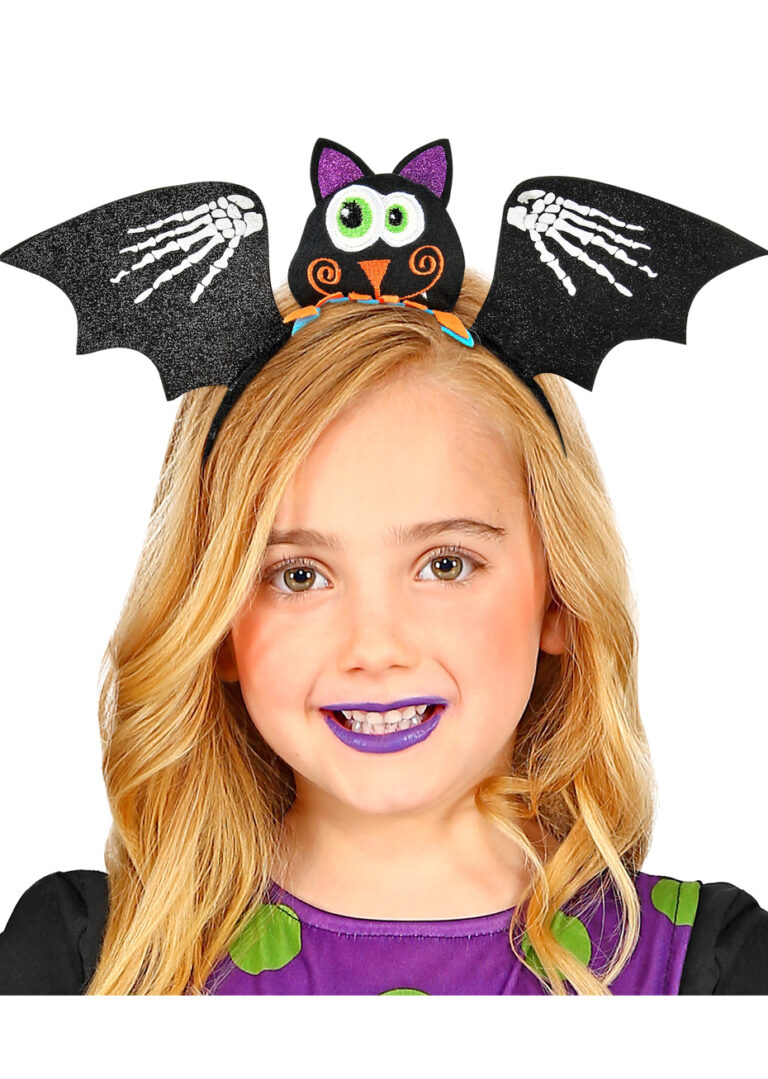 Serre-Tête Chauve-Souris Halloween - Accessoire Déguisement Enfant Et Adulte Style Festif