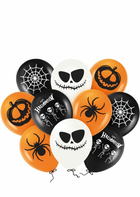 ballons halloween, ballons citrouille, ballons latex Halloween, Ballons Latex Halloween 30 cm