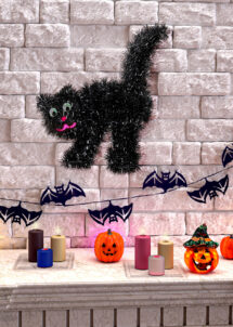 décoration halloween enfant, décos halloween, décoration chat noir