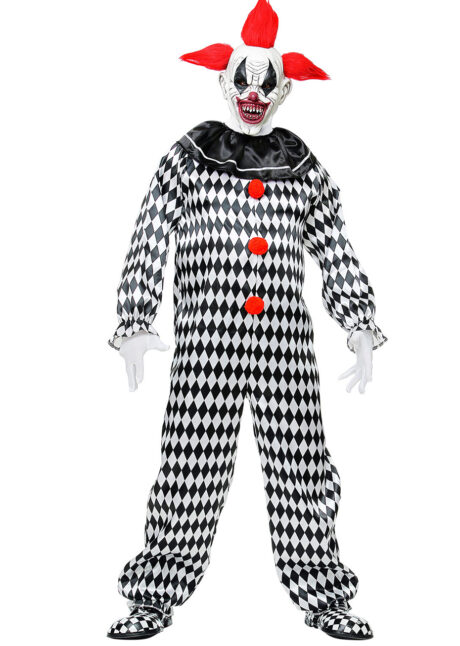 costume clown halloween, déguisement clown arlequin halloween, déguisement de clown halloween, Déguisement Clown Circus Arlequin