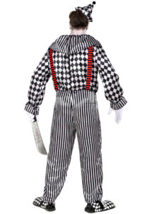 costume clown halloween, déguisement clown arlequin halloween, déguisement de clown halloween