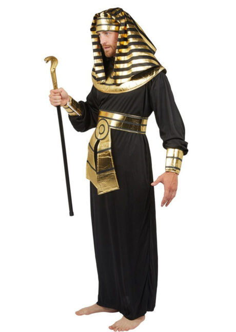 déguisement de pharaon, déguisement d'égyptiens, déguisement de pharaon égyptien, déguisement antiquité, Déguisement de Pharaon Egyptien, Noir et Doré