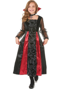 déguisement vampire fille, costume de vampire fille, déguisement halloween fille, Déguisement de Vampire Satin, Fille