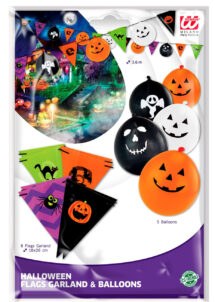 guirlande halloween, décos halloween, guirlande fanions halloween