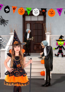 guirlande halloween, décos halloween, guirlande fanions halloween