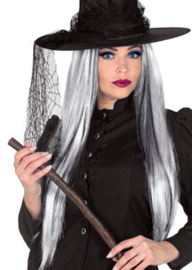 perruque blanche, perruque sorcière, perruque fantôme, perruque halloween