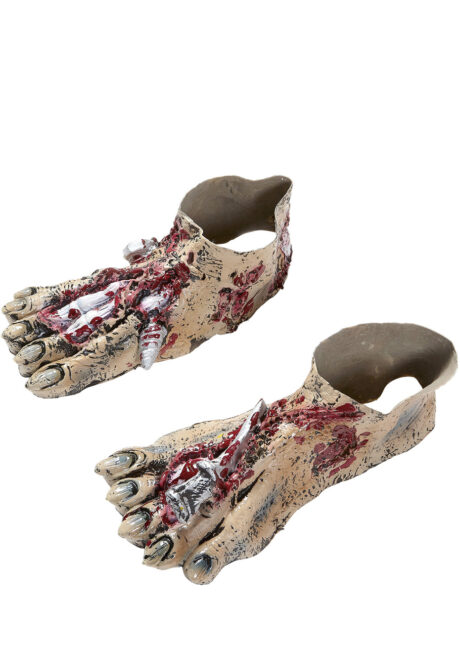 pieds de zombies, chaussures de zombies, accessoire halloween zombie, Pieds de Zombie, Sur-Chaussures Halloween