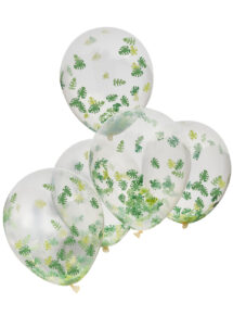 ballons confettis jungle, ginger ray, ballons confettis hélium, bouquet ballons