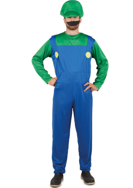 déguisement de luigi, costume de luigi, Mario et luigi, déguisement plombier luigi, Déguisement de Luigi, Plombier