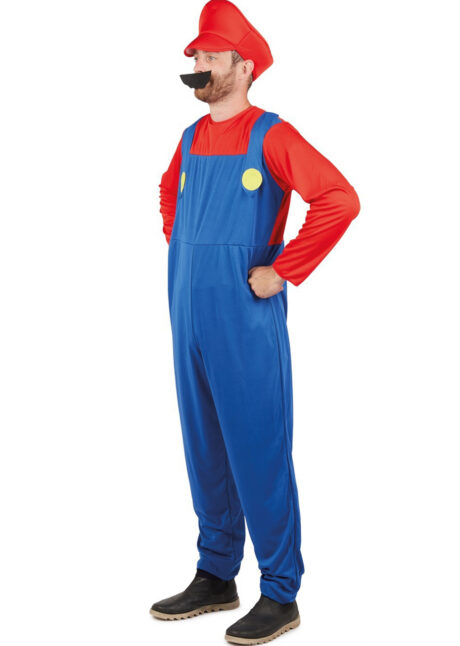 costume de Mario, déguisement Mario plombier, Mario et luigi, Déguisement de Mario, Plombier