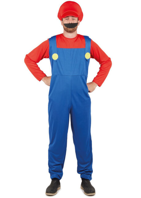 costume de Mario, déguisement Mario plombier, Mario et luigi, Déguisement de Mario, Plombier