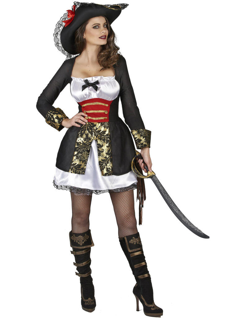 Déguisement Pirate Femme – Robe & Chapeau – Corsaire Sexy