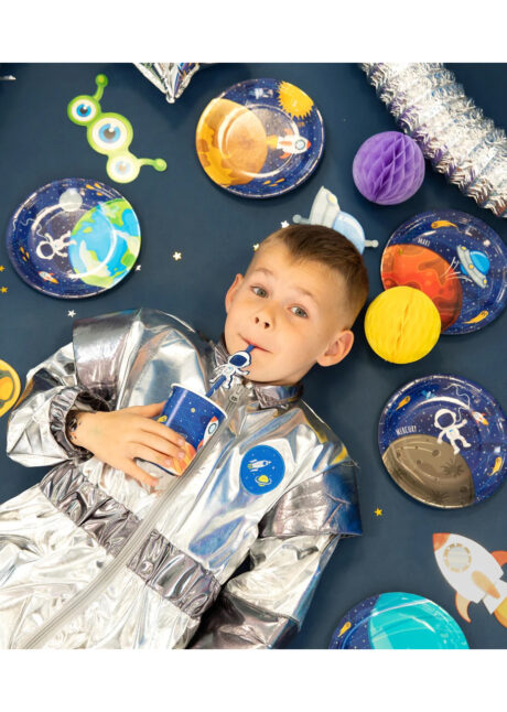 décorations anniversaire thème espace, vaisselle jetable pour anniversaire enfant, Vaisselle Cosmos, Gobelets x 8