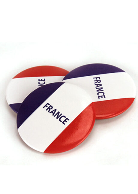 badges supporter France, supporters français, accessoires, goodies, Badges France sur Drapeau x 6