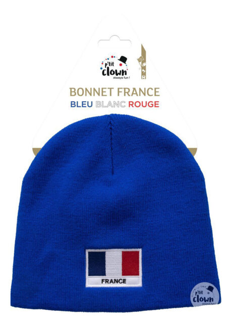 bonnet france, bonnet drapeau français, accessoire supporter france, Bonnet France, Ecusson Drapeau