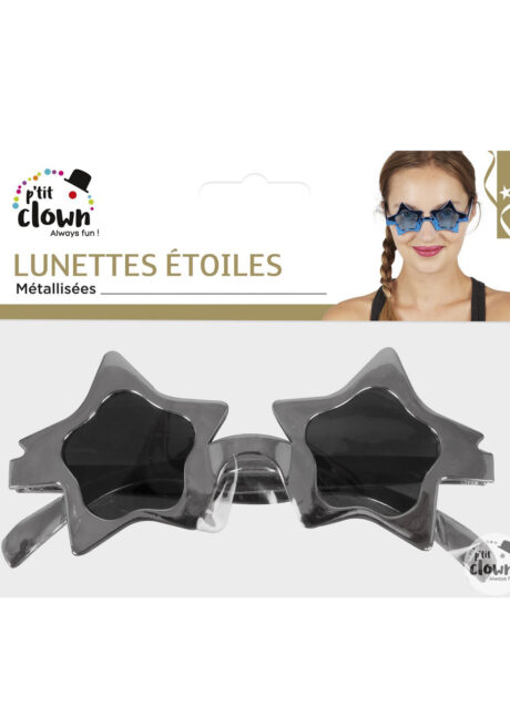 lunettes étoiles, lunettes fantaisies, lunettes de Noël, Lunettes Etoiles Métal