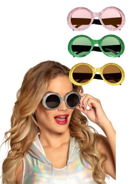 lunettes paillettes, lunettes disco, lunettes fantaisies, Lunettes Disco Jackie à Paillettes