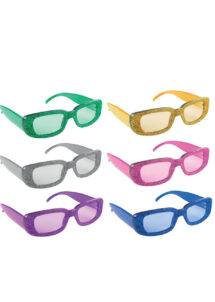 lunettes paillettes, lunettes disco, lunettes fantaisies, Lunettes Disco Rectangles à Paillettes