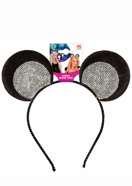 oreilles de souris, serre tête souris, Oreilles de Souris, Velours et Strass