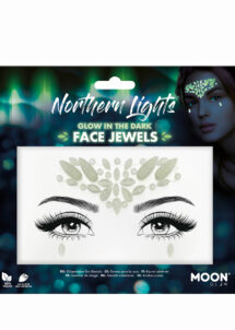 paillettes visage, strass à coller visage, paillettes visage phosphorescentes, paillettes fluo
