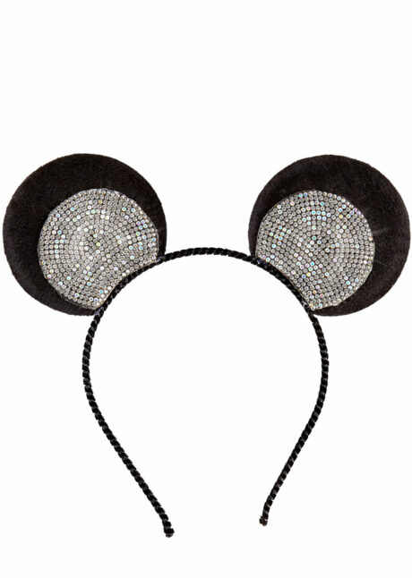 oreilles de souris, serre tête souris, Oreilles de Souris, Velours et Strass