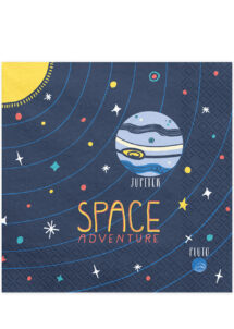 serviettes en papier anniversaire, serviettes jetables espace, serviettes en papier, Vaisselle Espace, Serviettes