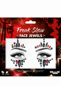 strass visage paillettes, paillettes strass à coller, strass paillettes visage halloween, Strass Autocollants Visage, Freak Show