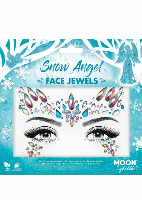 paillettes autocollantes, strass visage festivals, paillettes à coller, paillettes maquillage, Strass Autocollants Visage, Snow Angel