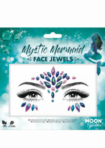 paillettes autocollantes, strass visage festivals, paillettes à coller, paillettes maquillage, Strass Autocollants Visage, Mystic Mermaid