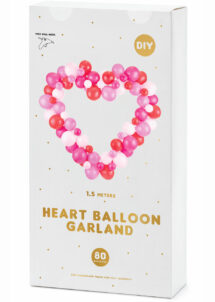 arche de ballons en forme de coeur, arche de ballons coeurs, Arche Coeur de Ballons Roses