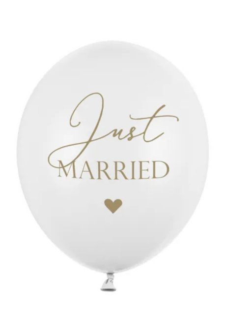 ballon mariage, ballon décoration salle de mariage, ballon just married, Ballons Latex Mariage 30 cm