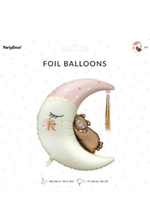 Ballon lune, ballon baby shower, ballon bébé, ballon hélium