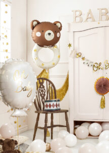 ballon ourson, ballon baby shower, ballon bébé, ballon hélium
