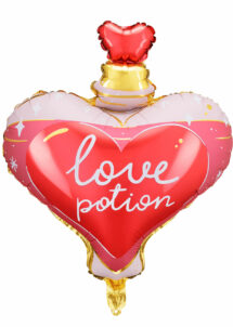 ballon Saint Valentin, ballon parfum, ballon coeur, ballon hélium, Ballon Flacon d’Amour, en Aluminium