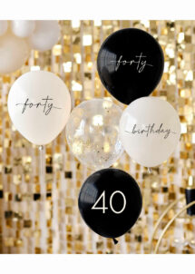 ballons 40 ans, anniversaire 40 ans, ballons hélium