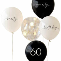 ballons 60 ans, anniversaire 60 ans, ballons hélium