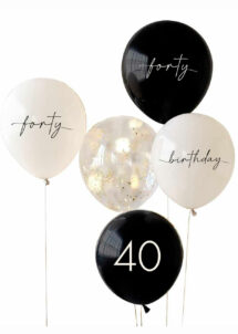 ballons 40 ans, anniversaire 40 ans, ballons hélium