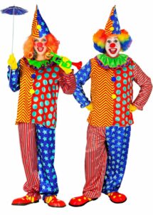 déguisement de clown adulte, costume de clown homme, costume clown femme