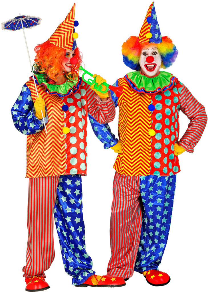 IMIKEYA - Set Déguisement De Clown : Chapeau 27 Cm Et Nœud Papillon 31 Cm - Tissu Confortable, Pour Fêtes Et Carnaval