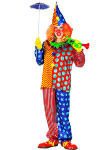 déguisement de clown, costume de clown adulte, déguisement clown homme et femme, Déguisement Clown Etoiles