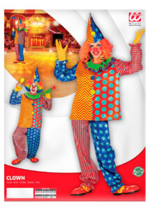 déguisement de clown, costume de clown adulte, déguisement clown homme et femme